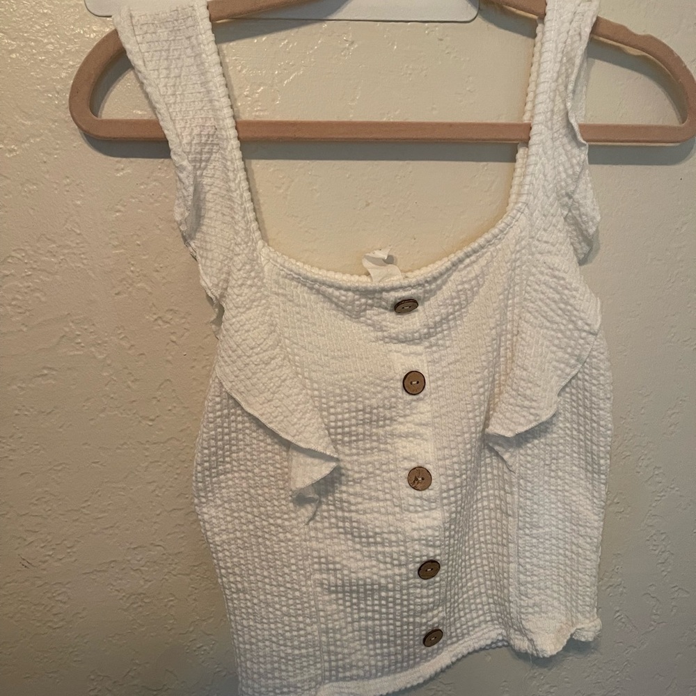 White fashion tank top